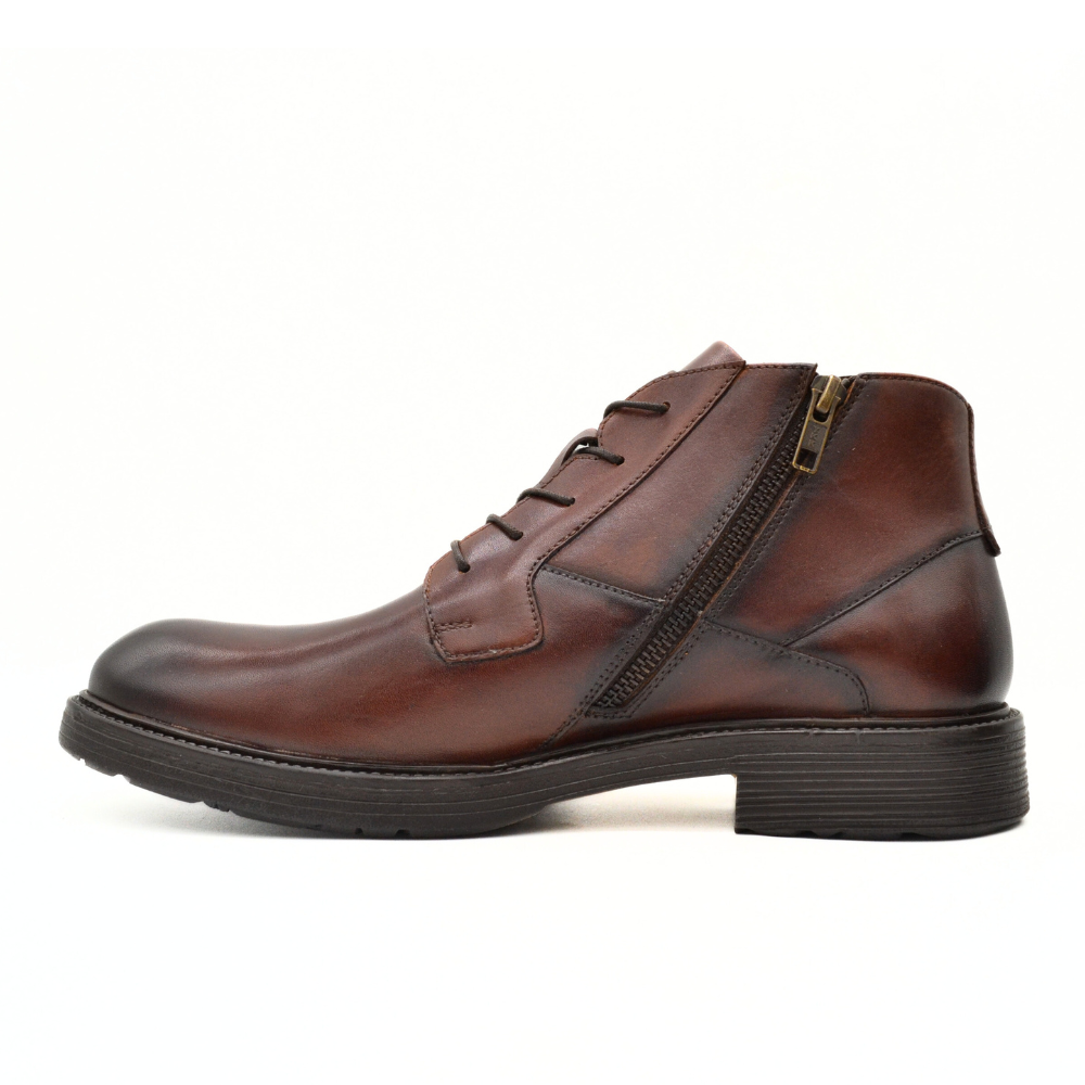 HAWKINS ΑΝΔΡΙΚΟ ΔΕΡΜΑΤΙΝΟ ΜΠΟΤΑΚΙ OMETTO | Greek Fashion