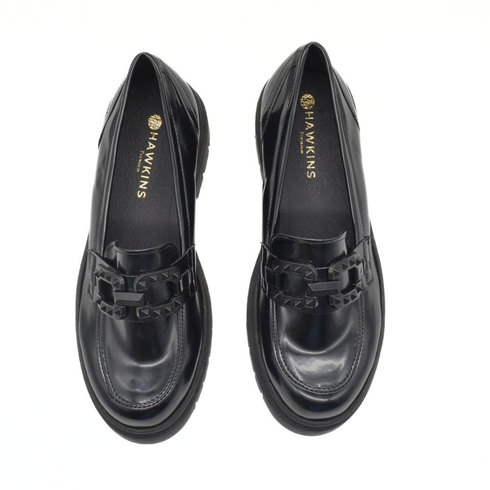 HAWKINS ΓΥΝΑΙΚΕΙΑ LOAFER 1144 ΜΑΥΡΟ | Greek Fashion