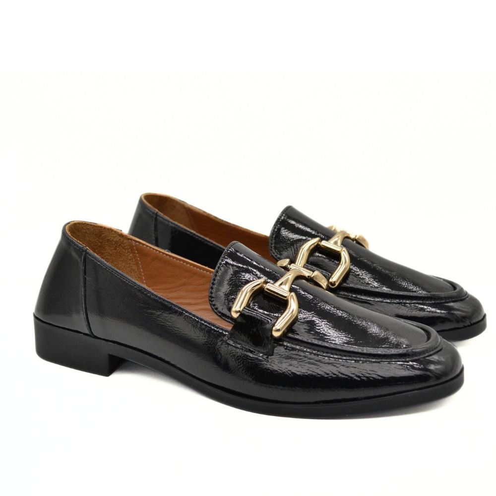 HAWKINS ΓΥΝΑΙΚΕΙΟ ΔΕΡΜΑΤΙΝΟ LOAFER ROM06 | Greek Fashion