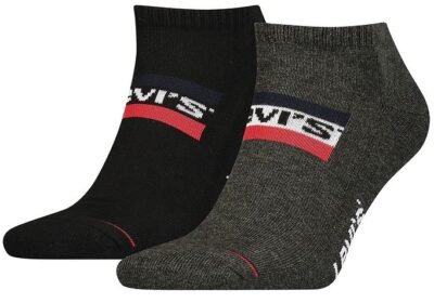 LEVIS-LOW-CUT-SPRTWR-LOGO-2PACK-701219507-003-MID-ΓΚΡΙ-ΜΑΥΡΟ