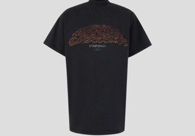 Ανδρικό-Back-Flip-T-Shirt-Oversized-In-Black-BALENCIAGA