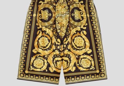 Ανδρικό-Barocco-Silk-Shorts-VERSACE