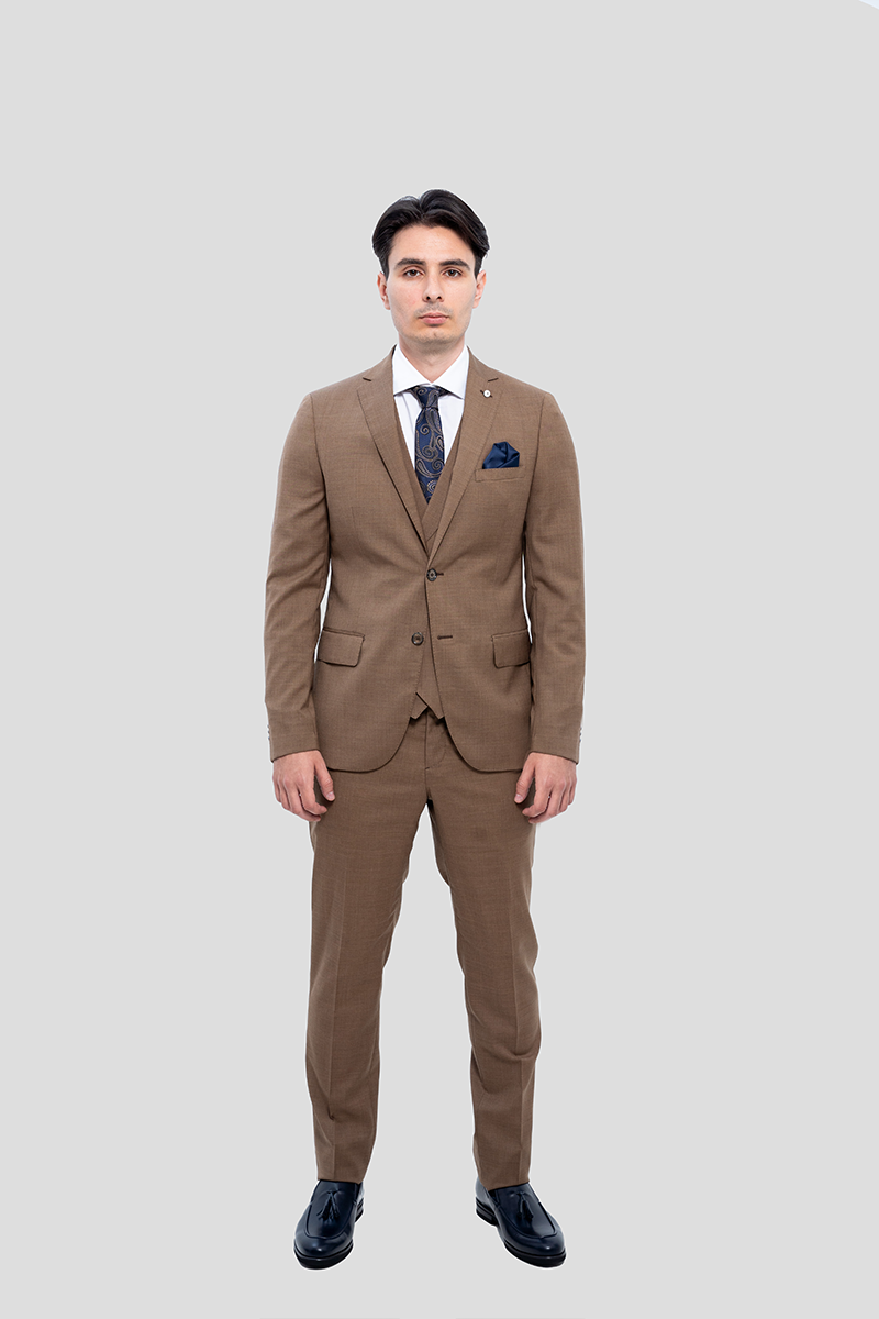 Ανδρικό-Brown-Suit-LUBIAM