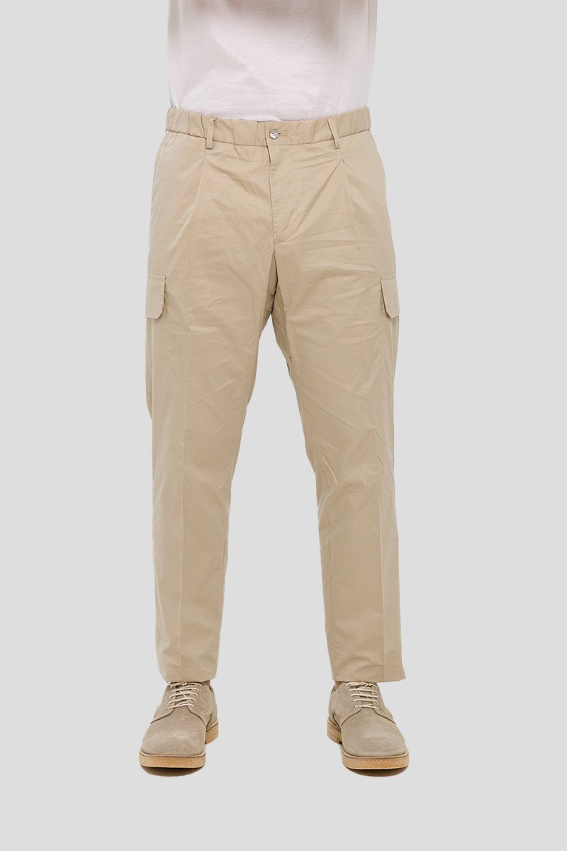 Ανδρικό-Cargo-Pants-In-Beige-BRIGLIA