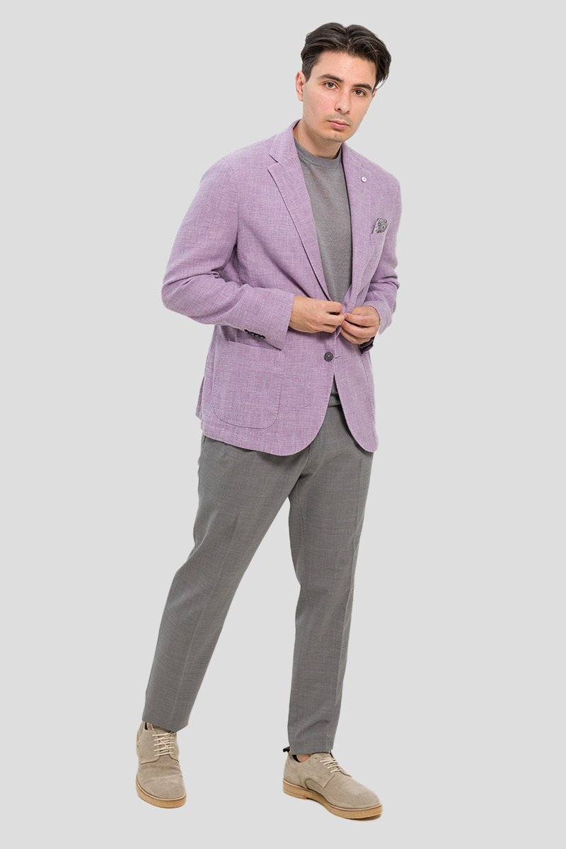 Ανδρικό Classic Suit In Purple LUBIAM