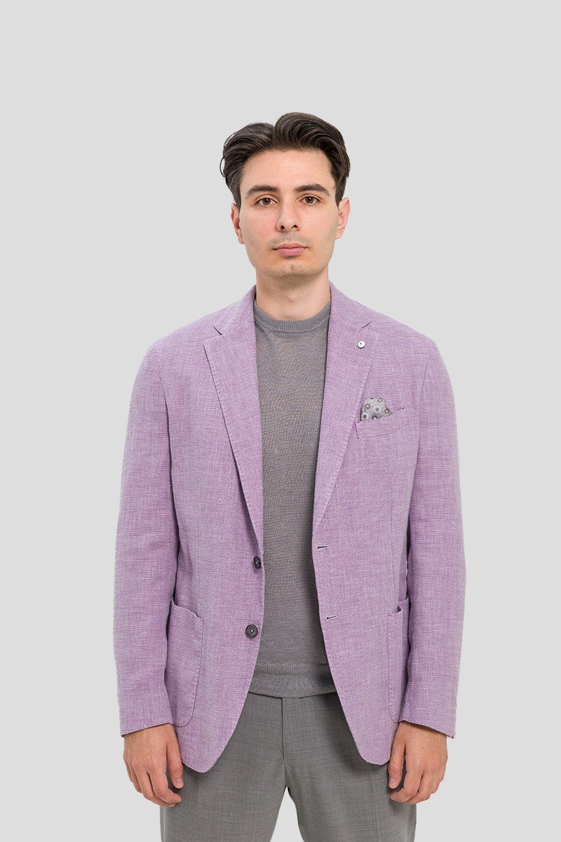 Ανδρικό Classic Suit In Purple LUBIAM