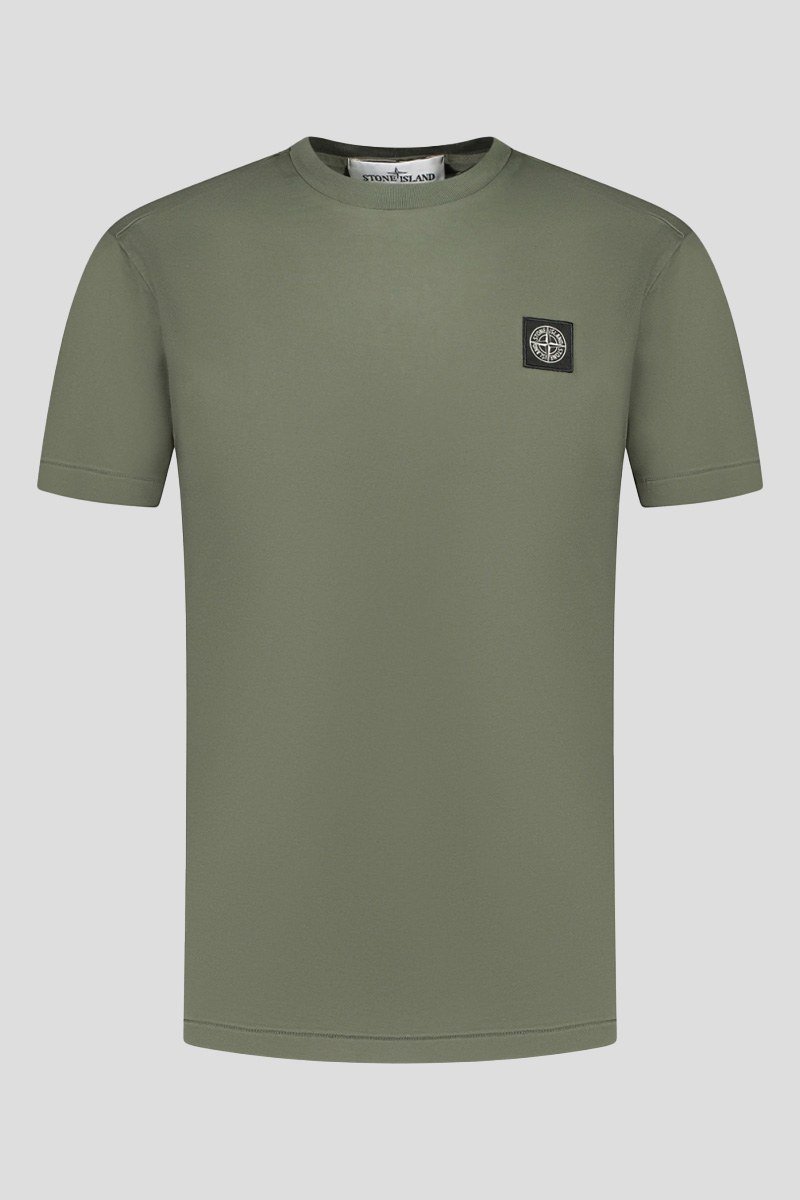 Ανδρικό-Cotton-T-shirt-In-Green-STONE-ISLAND