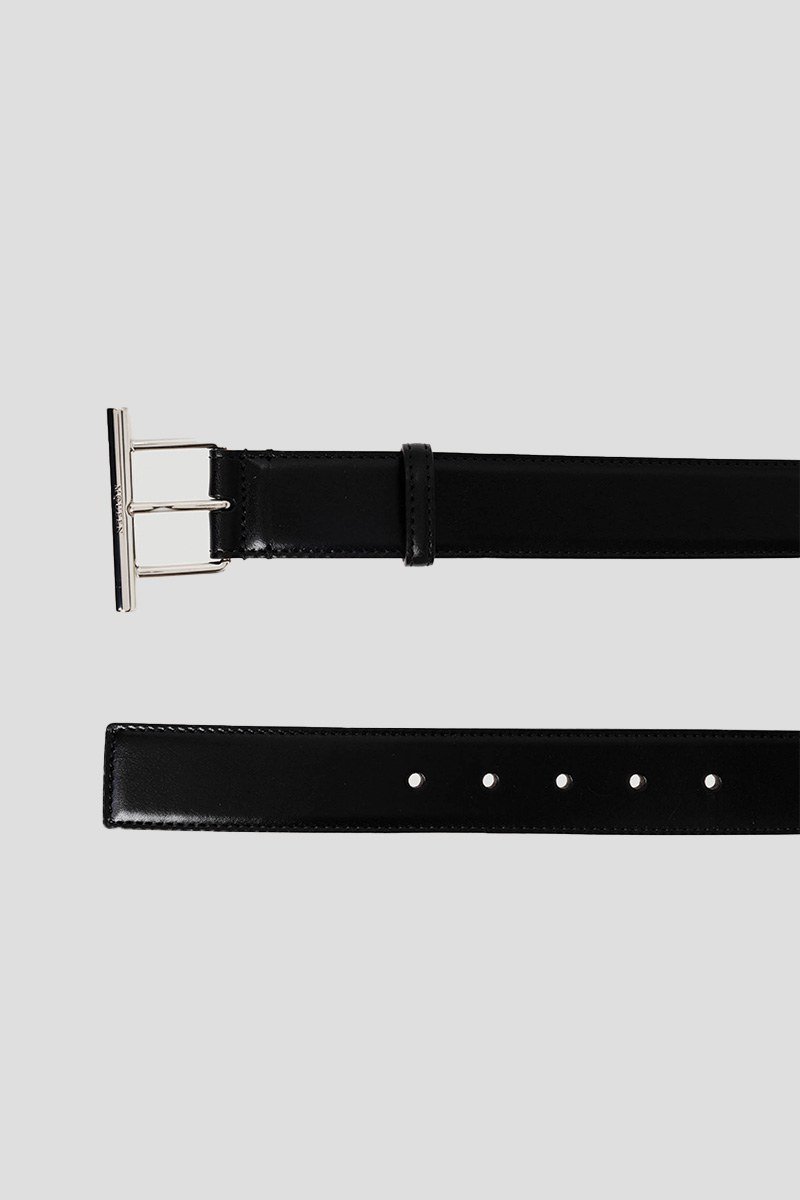 Ανδρικό Cross Bar Black Leather ALEXANDER MCQUEEN
