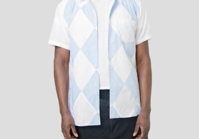 Ανδρικό-Diamond-Pattern-Shirt-COMME-DES-GARCONS-SHIRT