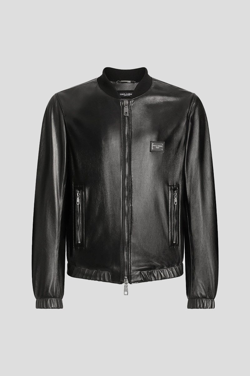 Ανδρικό-Essential-Leather-Jacket-DOLCEGABBANA