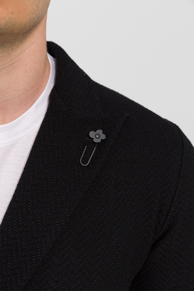 Ανδρικό Knited Jacket In Black LARDINI