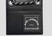 Ανδρικό Leather Cardholder KARL LAGERFELD KARL LAGERFELD