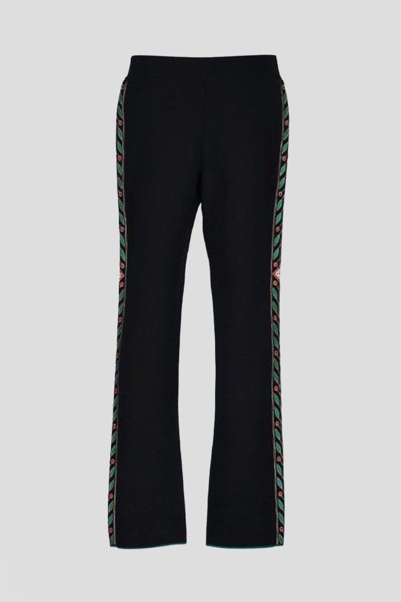 Ανδρικό-Merino-Wool-Embroidered-Laurel-Pants-CASABLANCA