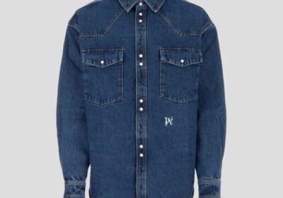 Ανδρικό-Monogram-Denim-Shirt-PALM-ANGELS