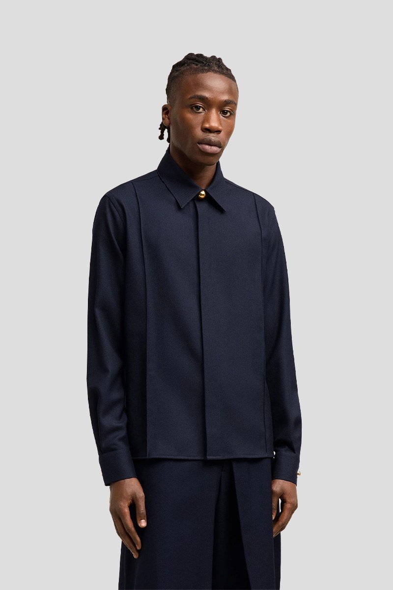 Ανδρικό Soft Wool Gabardine Pintuck AMI PARIS