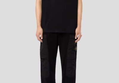 Ανδρικό-T-Shirt-With-Optical-One-Print-STONE-ISLAND