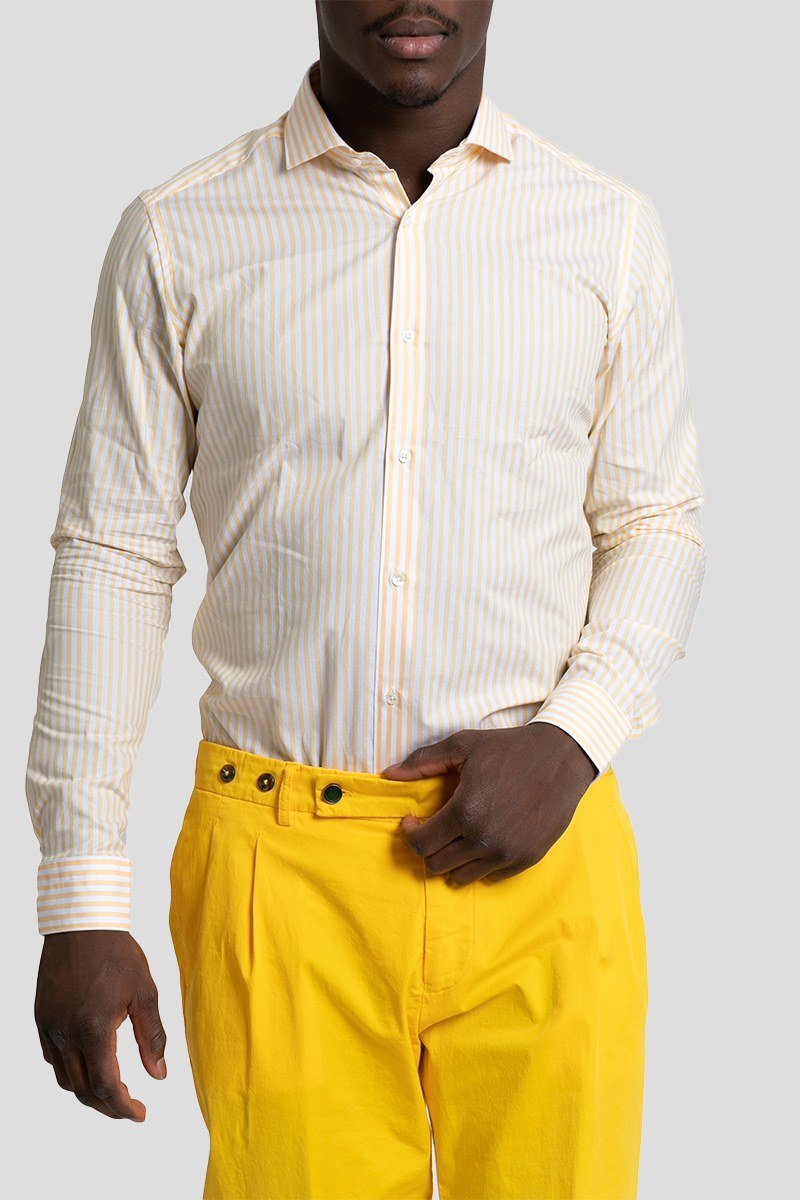 Ανδρικό-Yellow-Summer-Fit-Shirt-CALIBAN