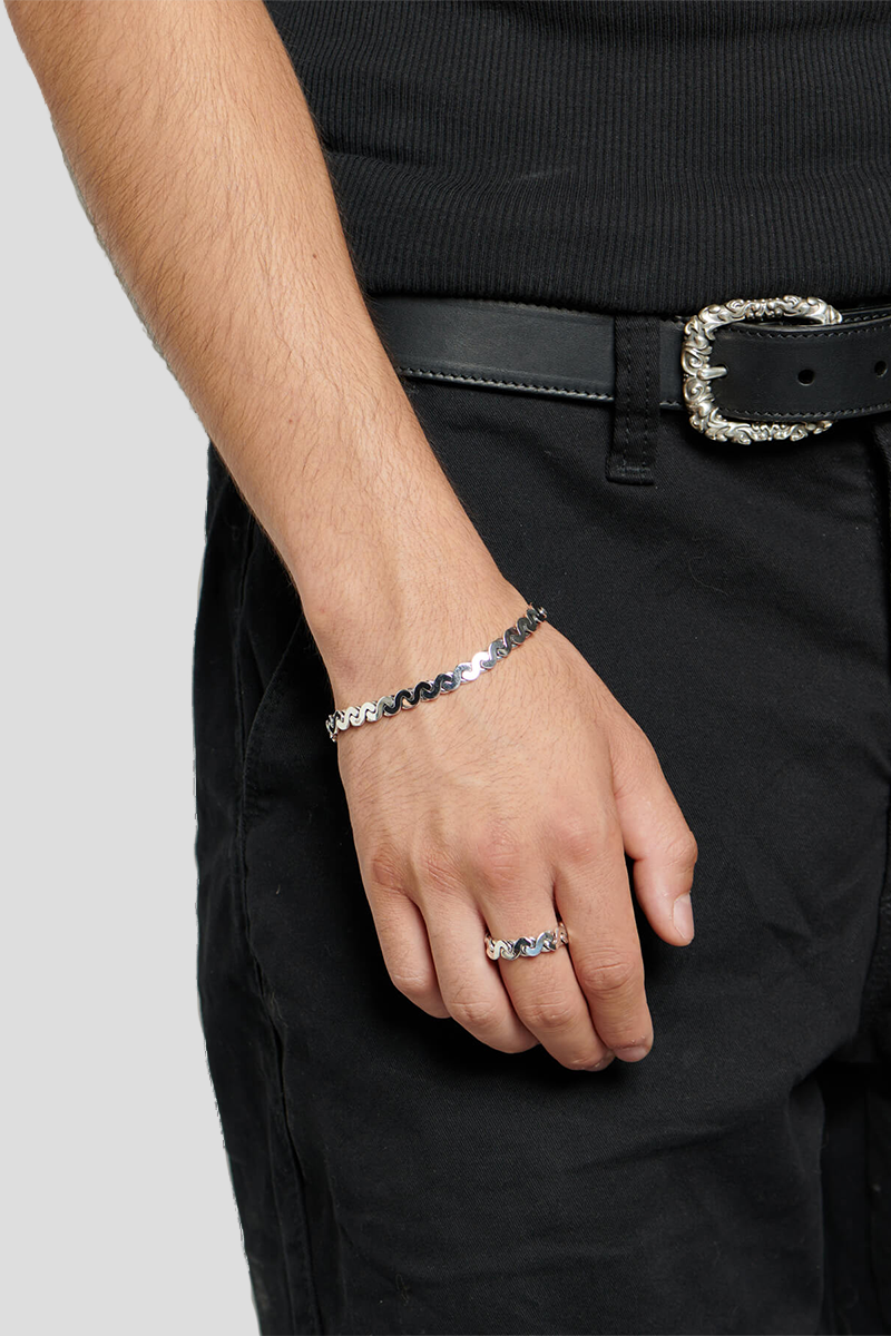 Ανδρικό Ασημί Infinity Loop S EMANUELE BICOCCHI