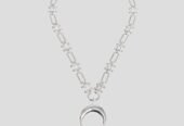 Ανδρικό Ασημί Necklace With Platinum MARINE SERRE