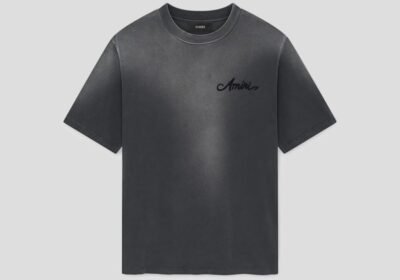 Ανδρικό-Γκρι-Bleach-Bandana-Patch-T-Shirt-AMIRI