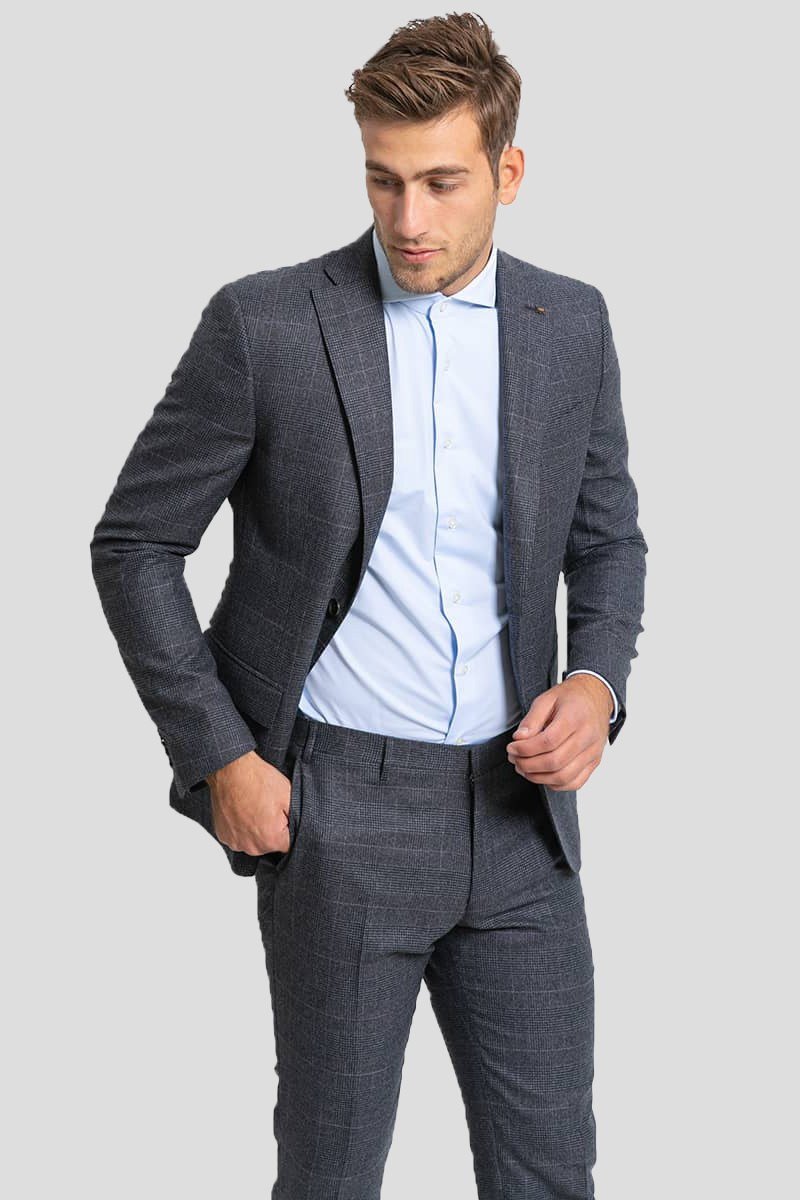 Ανδρικό Γκρι Check Two Piece CORNELIANI