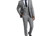 Ανδρικό Γκρι Check Wool Blend SARTORIA MONK