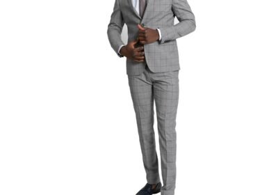 Ανδρικό-Γκρι-Checked-Two-Piece-Suit-Grey-PAL-ZILERI