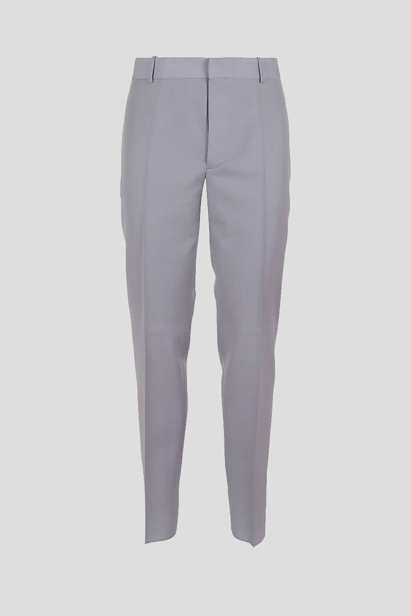 Ανδρικό Γκρι Cigarette Tailored Pants ALEXANDER MCQUEEN