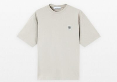 Ανδρικό-Γκρι-Combed-Organic-Cotton-Jersey-T-Shirt-STONE-ISLAND