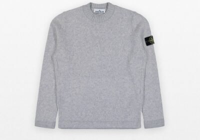 Ανδρικό-Γκρι-Fancy-Yarn-Crewneck-Jumper-STONE-ISLAND