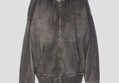 Ανδρικό-Γκρι-Journey-Zip-Up-Hoodie-GOLDEN-GOOSE