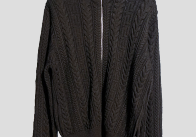 Ανδρικό-Γκρι-Knitted-Jacket-Allover-VERSACE