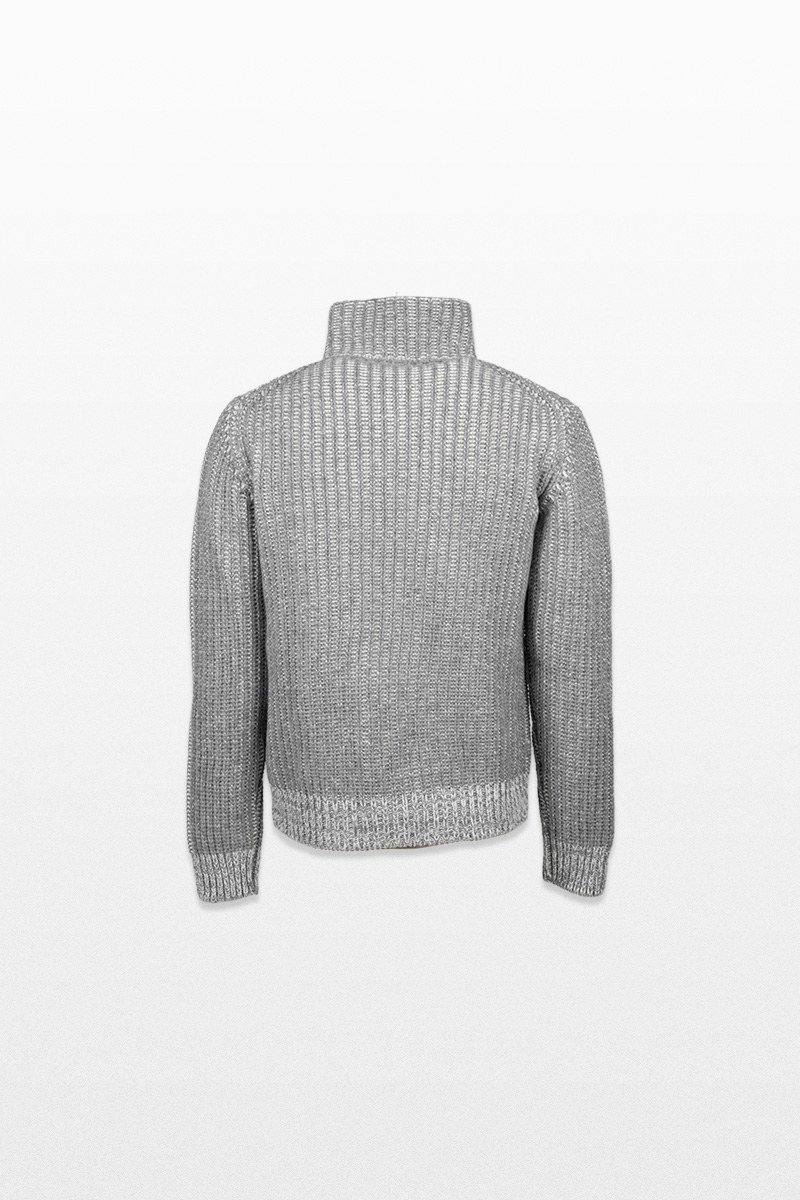 Ανδρικό Γκρι Knitted Sweater In LUBIAM