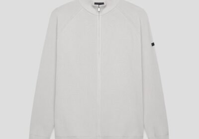 Ανδρικό-Γκρι-Mens-Knitted-Sweater-with-Double-Zip-UNITY