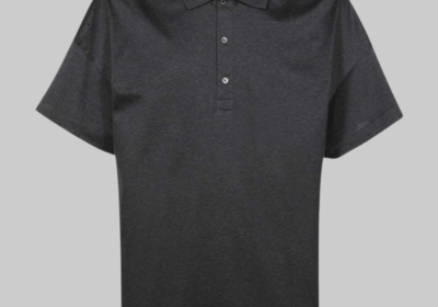 Ανδρικό-Γκρι-Oversized-Polo-With-Logo-Detail-ALEXANDER-MCQUEEN