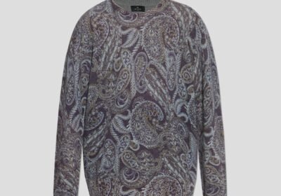 Ανδρικό-Γκρι-Paisley-Print-Sweater-ETRO