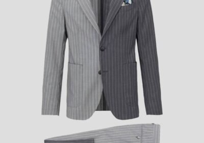 Ανδρικό-Γκρι-Patchwork-Pinstripe-Suit-MANUEL-RITZ