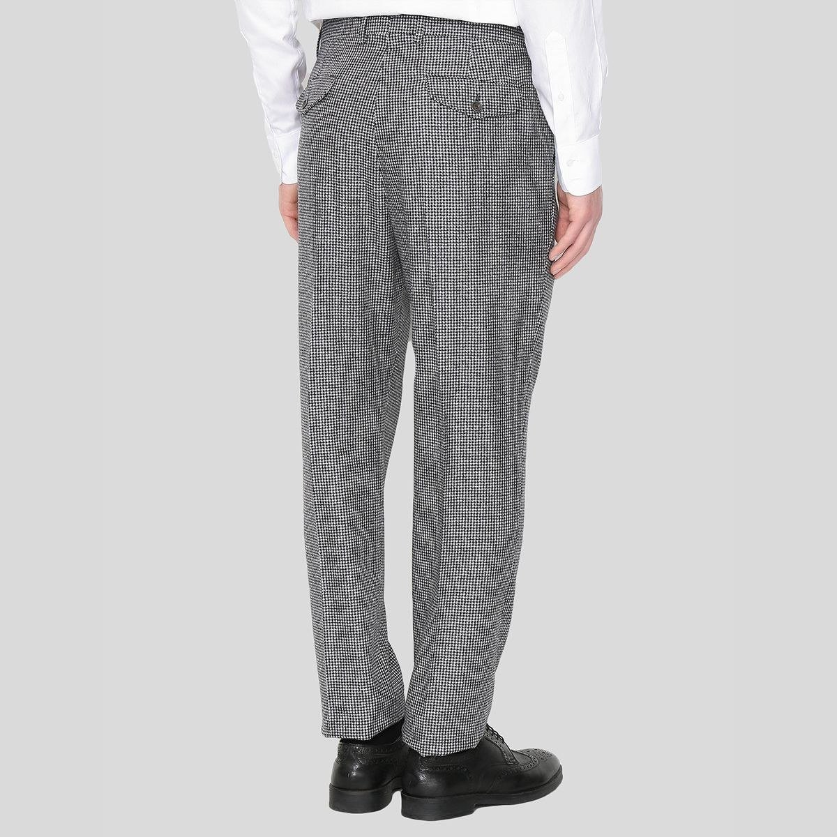 Ανδρικό Γκρι Patterned Straight Trousers LARDINI