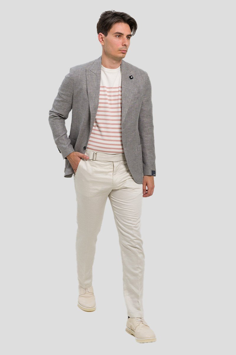 Ανδρικό Γκρι Single Breasted Blazer LARDINI