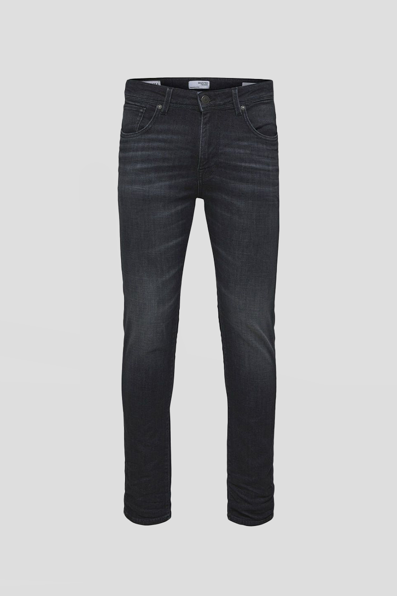Ανδρικό-Γκρι-Slim-Fit-Dark-Grey-Jeans-SELECTED-HOMME