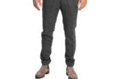 Ανδρικό Γκρι Striped Trousers/Grey FOUR FOUR TEN