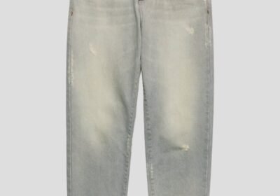 Ανδρικό-Γκρι-Tapered-Fit-Jeans-AMI-PARIS