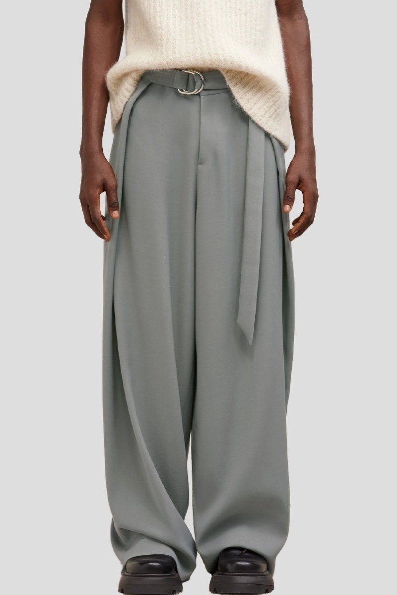 Ανδρικό Γκρι Wide Fit Trousers AMI PARIS