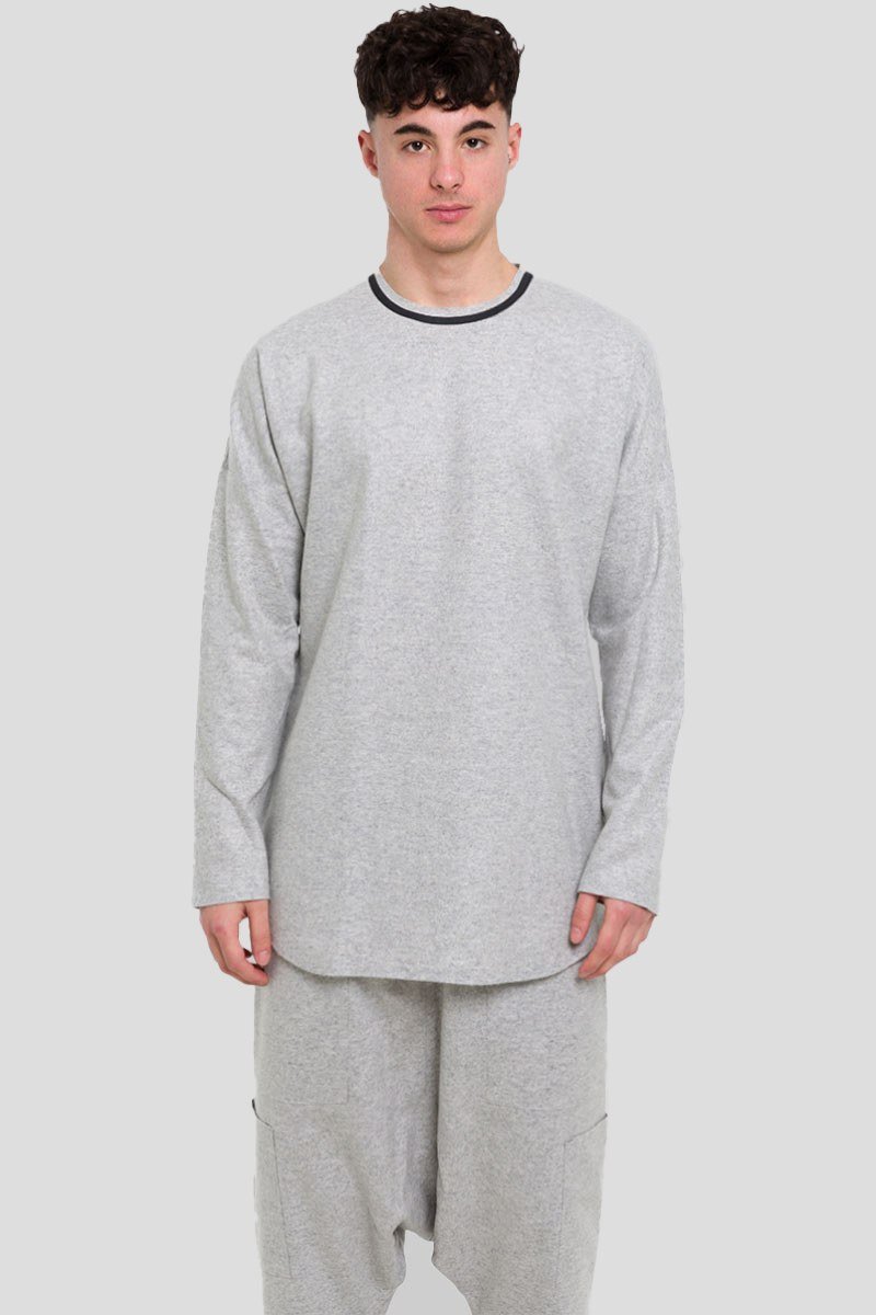 Ανδρικό Γκρι Wool Jersey Taped BARBARA ALAN