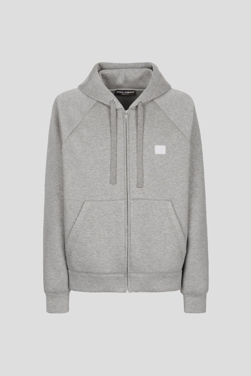 Ανδρικό Γκρι Zip Up Ηoodie DOLCE&GABBANA
