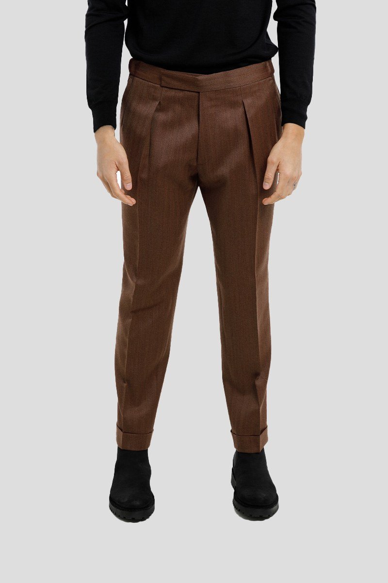 Ανδρικό-Καφέ-Biscuit-Chelsea-Trousers-BRIGLIA