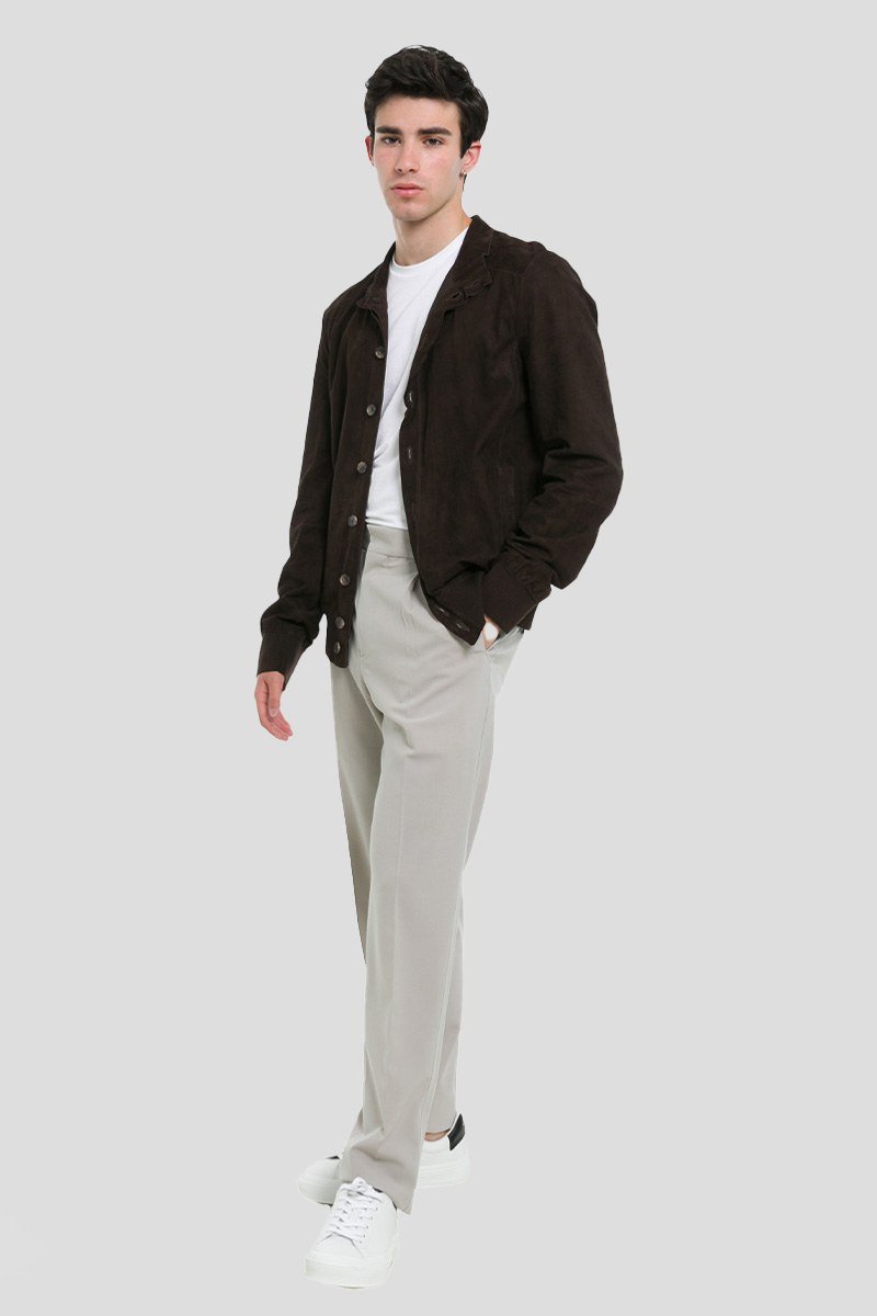 Ανδρικό Καφέ Brown Leather Suede ARMA