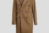 Ανδρικό Καφέ Double Breasted Coat BRERAS