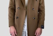 Ανδρικό Καφέ Double Breasted Coat BRERAS