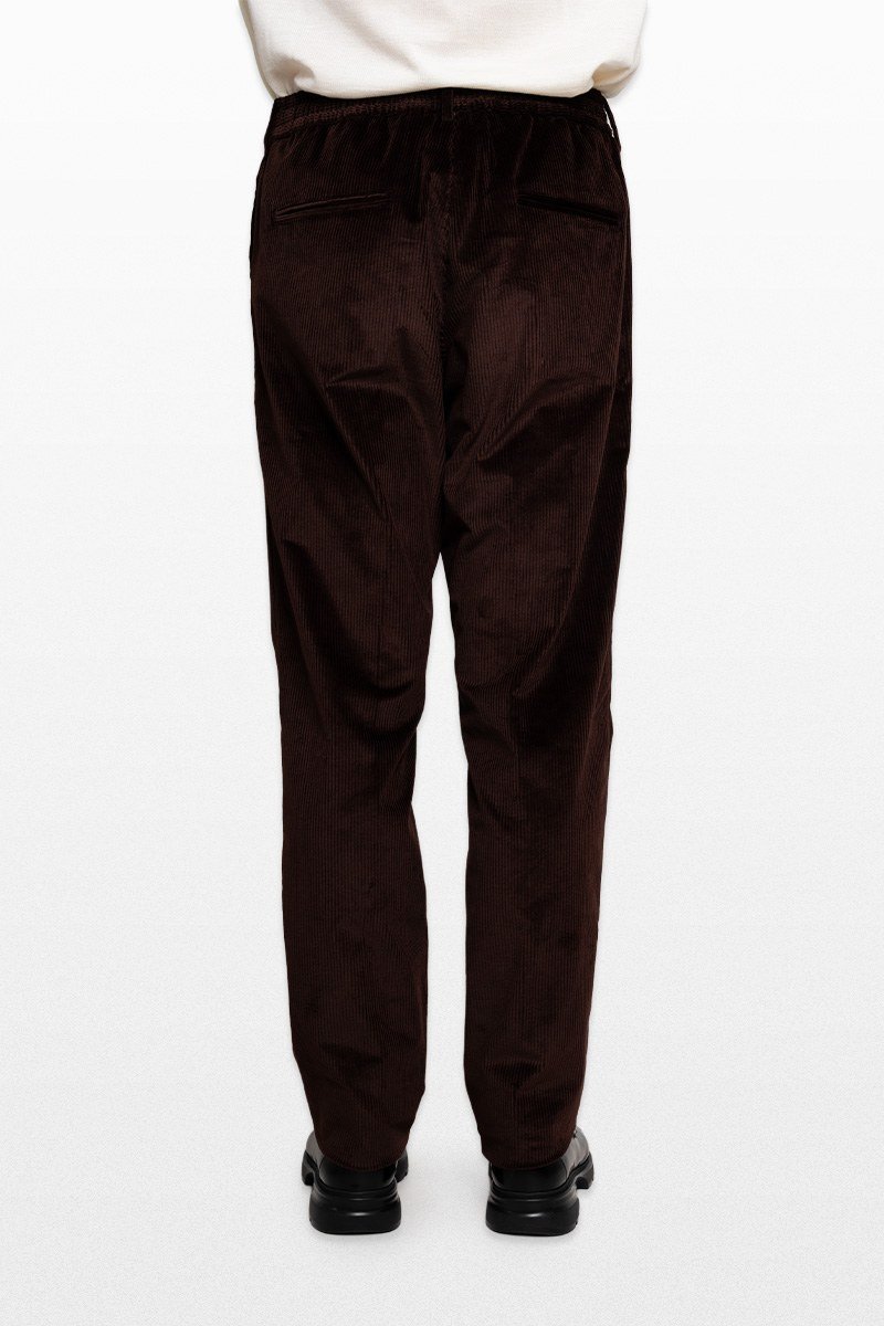 Ανδρικό Καφέ Drawstring Tapered Pants TAGLIATORE